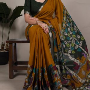 Polyester Viscose Chanderi, Kalamkari isn’t just a print