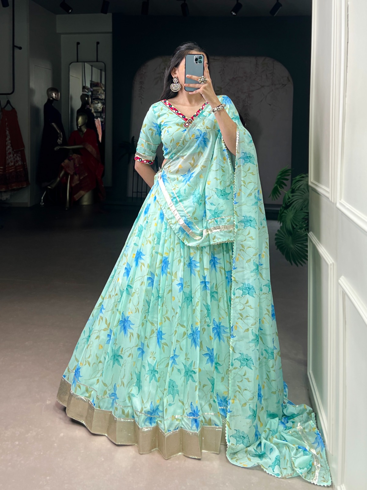 Beauty Of Tradition With Silk lehenga - Image 4