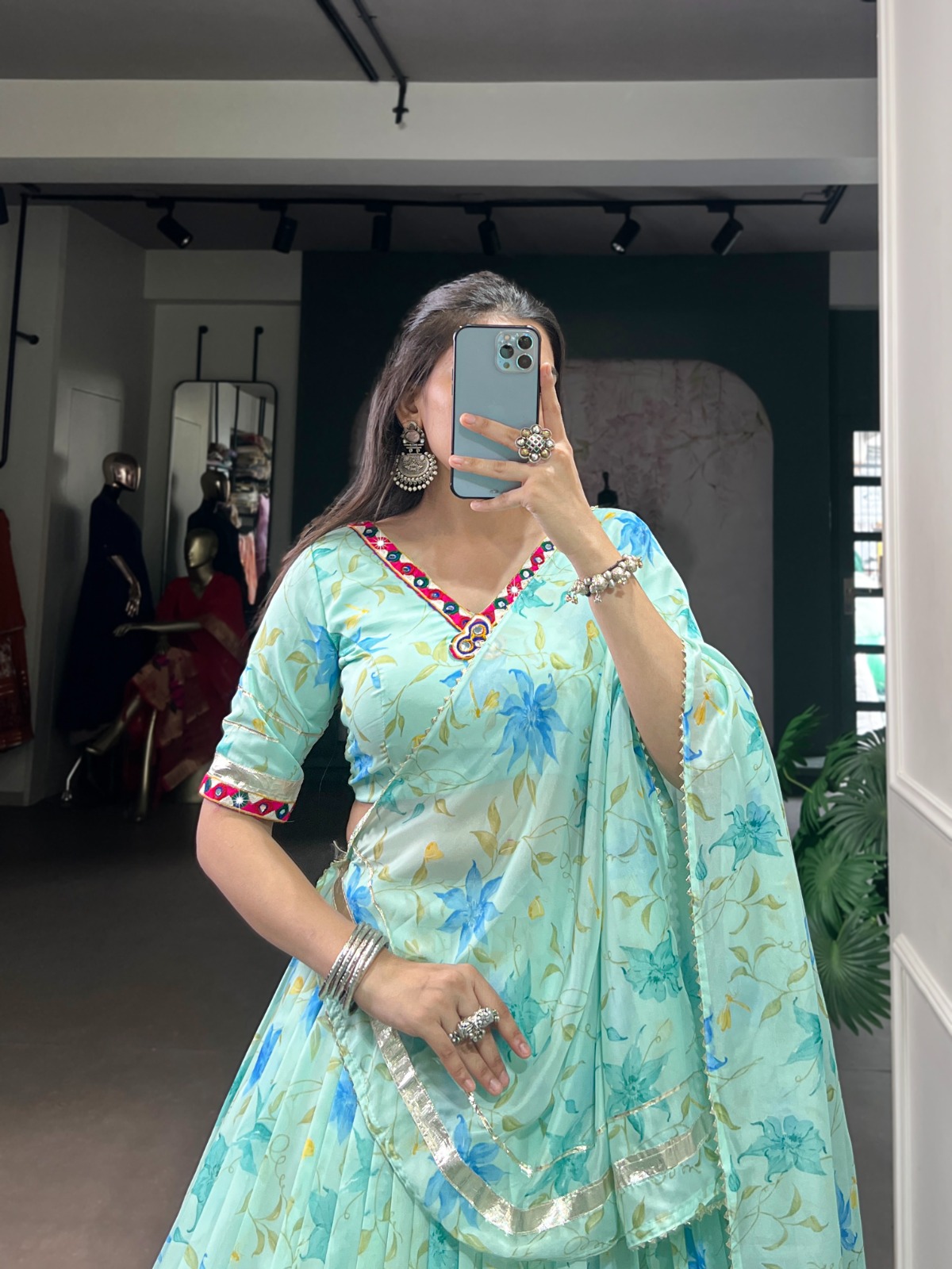 Beauty Of Tradition With Silk lehenga - Image 5